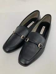 DIANA ダイアナ ローファー 24 ブラック レザー・本革 ～3cm ビットローファー