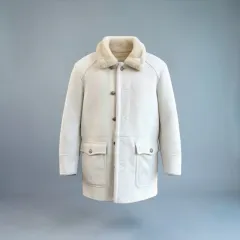 L/ バーバリー ブラックレーベル シェルパ ムートン コート