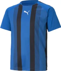 プーマ PUMA サッカー TEAMLIGA ストライプ ゲームシャツ JR ガールズ ボーイズ ジュニア サッカー フットサル 半袖Tシャツ ハーフスリーブ トップス ウェア キッズ  705147 02 ELECTRICBLUELEMON