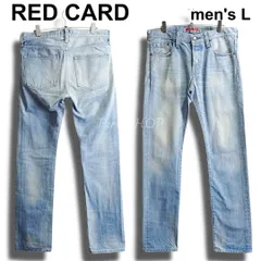 RED CARD　レッドカード　スリムストレートデニム　W86cm / W30 / L　16872　ライトブルー　日本製　メンズ