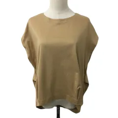 アーバンリサーチ ドアーズ URBAN RESEARCH DOORS カットソー ラウンドネック プルオーバー 無地 フレンチスリーブ 半袖 One ベージュ