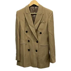 theory(セオリー) ジャケット サイズ6 M レディース - ライトブラウン 長袖/肩パッド/ダブル/秋/冬