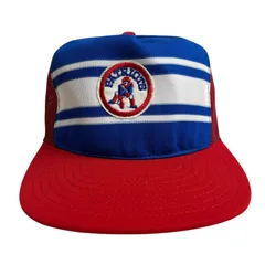 【キャップ/帽子】70-80s アメリカ製　USA製　PATRIOTS (ペイトリオッツ) NFL アメフト　メッシュキャップ　ビンテージキャップのサムネイル