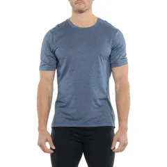 アシックス メンズ トップス シャツ ニット ASICS Knit SpaceDye TShirt Short Sleeve Arctic Blue ブルーのサムネイル