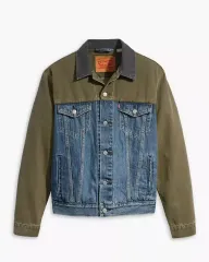 M リヴァイ COLOR BLOCK デニム トラッカー ジャケット 新品