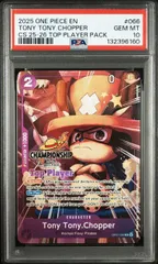 【PSA10】トニートニー・チョッパー(R){紫}〈OP07-066〉 (TopPlayer/英語版/プロモーションカード「チャンピオンシップ 25-26 トッププレイヤーパック」)海外