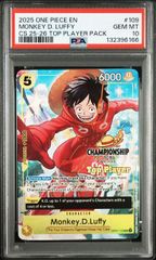 PSA10】モンキー・D・ルフィ(SR☆){黄}〈OP07-109〉[-ONEPIECE DAY'24