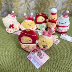 すみっこぐらし　ストロベリークリスマス　てのりぬいぐるみ　　まとめ売り　セットぬいぐるみ　マスコット