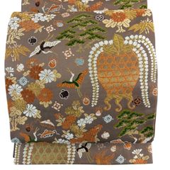 袋帯 牡丹 菊花 梅花 楓 萩 蛇籠 着物 帯 042k d - メルカリ
