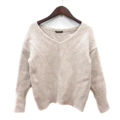 バンヤードストーム BARNYARDSTORM ニット セーター Vネック 長袖 ウール 0 S ライトベージュ /MN