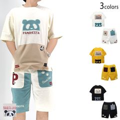 希少XL】パンディエスタジャパン 配色切替 ワッフル 甚平 セットアップ 