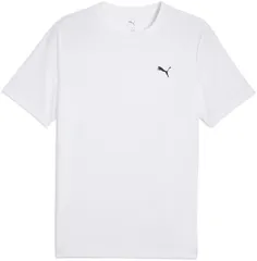 プーマ PUMA ESS スモール プーマロゴ ポリTシャツ メンズ 男性 大人 半袖 クルーネック ワンポイント ロゴ トレーニング ジム フィットネス スポーティー 吸水速乾  687561 02 PUMAWHITE