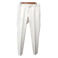 クレージュ courreges テーパードパンツ スラックス 38 M 白 アイボリー /MN