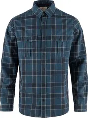 フェールラーベン メンズ トップス シャツ Fjallraven Mens Ovik TravelShirt Indigo BlueDark Navy ネイビーのサムネイル