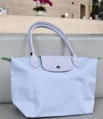 トートバッグ  ロンシャン 折り畳み プリアージュ スカイブルー S M Lサイズ