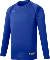 デサント DESCENTE ジュニア丸首長袖アンダーシャツ  JSTD657B ROY ロイヤルブルー