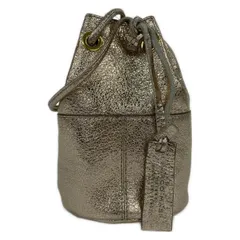 MARCO MASI(マルコマージ) ショルダーバッグ美品  - ゴールド 巾着バッグ レザー