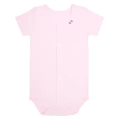 【新品】 [ガロー] 前開き半袖ロンパース フライス ピンク 110 8001931