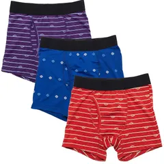 【新品】 [Y's factory] キッズ ボクサーパンツ ボーイズ 2枚 3枚 4枚 ランダムセット メンズ 前開き 130 140 150 160 インナー 子供 下着 アンダーウェア パンツ 通気性 吸汗速乾 (ランダム3枚セット 130)