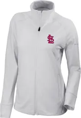 コロンビア レディース アウター ジャケット・ブルゾン Columbia Womenst Louis Cardinals OmniWick Greenkeeper FullZip Jacket White ホワイト