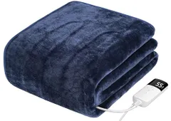 新品 Aliliy 電気毛布 敷き ホットカーペット 160x80cm【ズレ防止 自動恒温運転で賢く節電 無段階温度調節 1-12H切タイマー】90W 速暖 省エネ 洗える ダニ退治 電気マット 厚手フランネル 電気敷き毛布 シングル 毛玉なし ふわふわ 電気