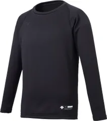 デサント DESCENTE ジュニア丸首長袖アンダーシャツ  JSTD657B BLK ブラック