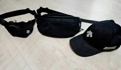 デサント ウール 帽子 ヒップバッグ 2点 まとめ出品