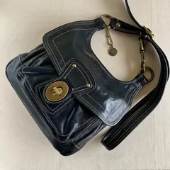Coach 65th Anniversary Black Leather Crescent Hippie Legacy Crossbody Bag Y2K