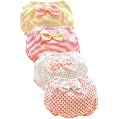 【新品】 [AFROMARKET] 女の子用パンツ かわいい パンツ 女児 下着 ショーツ 幼児 キッズ 子供 ガールズ 4枚セット (80：0～1歳)