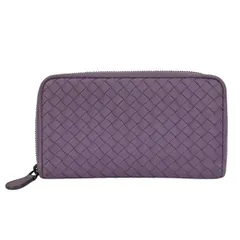 BOTTEGA VENETA(ボッテガヴェネタ) 長財布 イントレチャート,ジップアラウンドウォレット ライトパープル レザー