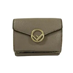 FENDI(フェンディ) 3つ折り財布 エフイズフェンディ 8M0395-A18B グレーベージュ レザー