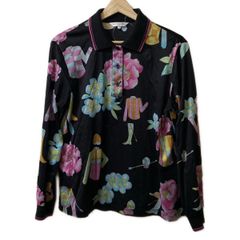 90s KENZO ゲンゾー レトロ シアー 花柄 ストレッチ ブラウス L - メルカリ