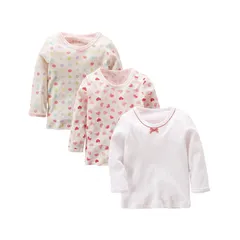 【新品】 [Aduni] インナーシャツ 肌着 キッズ 子供 女の子 長袖シャツ 綿100% 幼稚園 小学生 3枚組 110cm