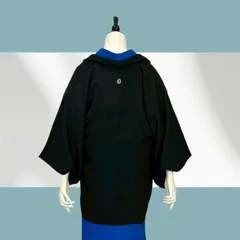 羽織　黒羽織　一つ紋　正絹