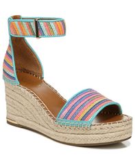 フランコサルト レディース シューズ サンダル Franco Sarto Womens Clemens Espadrille Wedge Sandals Rainbow Leather