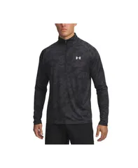 アンダーアーマー メンズ アウター パーカー・スウェット シャツ Under Armour Mens UA TechalfZipullover Sweatshirt Black White ホワイト
