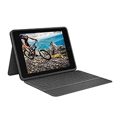 【中古-非常に良い】 ロジクール iPad 10.2 インチ 対応 第9世代 第8世代 第7世代 キーボード iK1054BKA グラファイト RUGGED FOLIO 薄型 スマートコネクター対応 キ