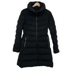MONCLER(モンクレール) ダウンコート サイズ1 S レディース NEVALON(ネバロン) E20934985590 黒 長袖/DOUDOUNE ELASTIQUE/ジップアップ/冬