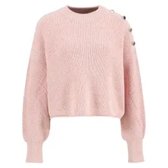 バブアー レディース アウター ニット・セーター Barbour International Womens Alexis CrewNeck Jumper Desert Pink ピンクのサムネイル