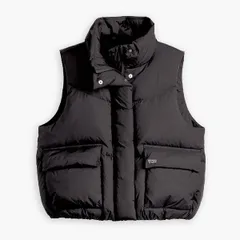リーバイス レディース アウター ベスト ジレ Levis Womens Western Bubble Anthracite Gilet Caviarのサムネイル