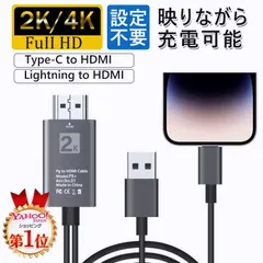 【送料無料】Lightning to HDMI 変換ケーブル USB Type-C to HDMI 変換ケーブル HDMI変換アダプター アンドロイド iPhone15 iPhone16 スマホ テレビ