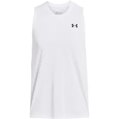 アンダーアーマー メンズ トップス タンクトップ Under Armour Under Tech 20 Tank Top Mens WhiteBlack ホワイト