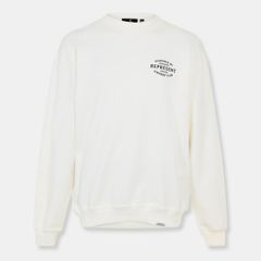 リプレゼント メンズ アウター パーカー・スウェット シャツ Represent Mens Contemporary Crew Sweatshirt Flat White ホワイト