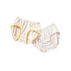 【新品】 [Hapipana] 女の子 ジュニア ショーツ 2枚セット モダール キッズ 女児 パンツ 小学生 中学生 下着 子供肌着 開発期 綿 薄手 抗菌防臭 通気 130 140 150 160 170（2枚組A，130）