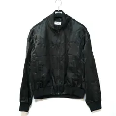 SAINT LAURENT PARIS サンローラン サテン ボンバー ジャケット ブラック 46サイズ レーヨン シルク 779952 Y2D60 新品未使用のサムネイル