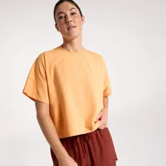 キャリー レディース トップス Tシャツ CALIA Womens Oversized Renew Boxy Tee Fresh Cantaloupeのサムネイル