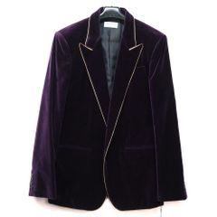 極美品 SAINT LAURENT PARIS ベロアテーラードジャケット 48 - メルカリ