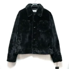 SAINT LAURENT PARIS サンローランパリ フェイク ファー ジャケット ブラック 48サイズ 713737 Y4F86 新品未使用のサムネイル