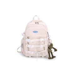 【新品】 【ZESU】韓国 リュック レディース リュックサック 大容量 リュック 通学 高校生 女子 通勤 バックパック バッグ 人気 おしゃれ カジュアル リュック 女性  アウトドア スクール リュック メンズ 防水 軽量 旅行 遠足 (ベージュ) 1