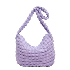 【新品】 [Neueins] ポップコーンバッグ トートバッグ ワッフル ポコポコ キルティング 可愛い レディース 軽量 大容量 通勤 通学 肩掛け 1